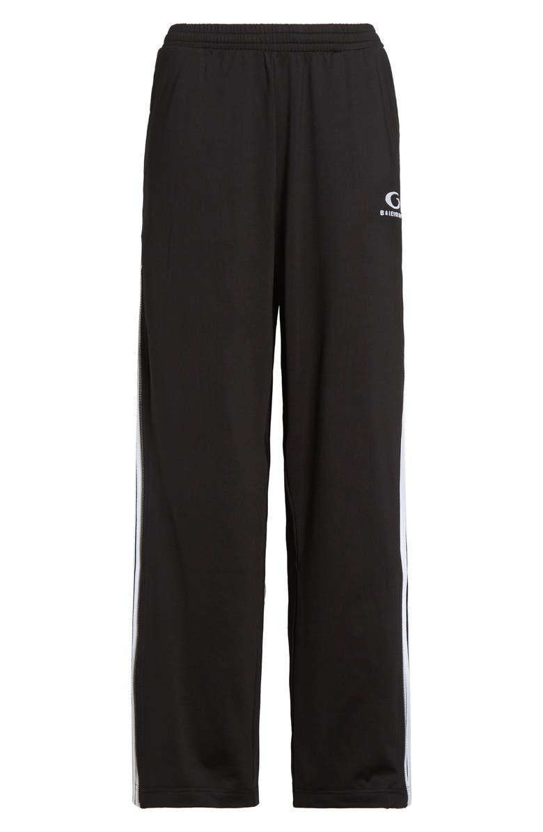 Balenciaga Loop Sports Icon Side Zip Sweatpants, Alternate, color, 1070 Black/ White
