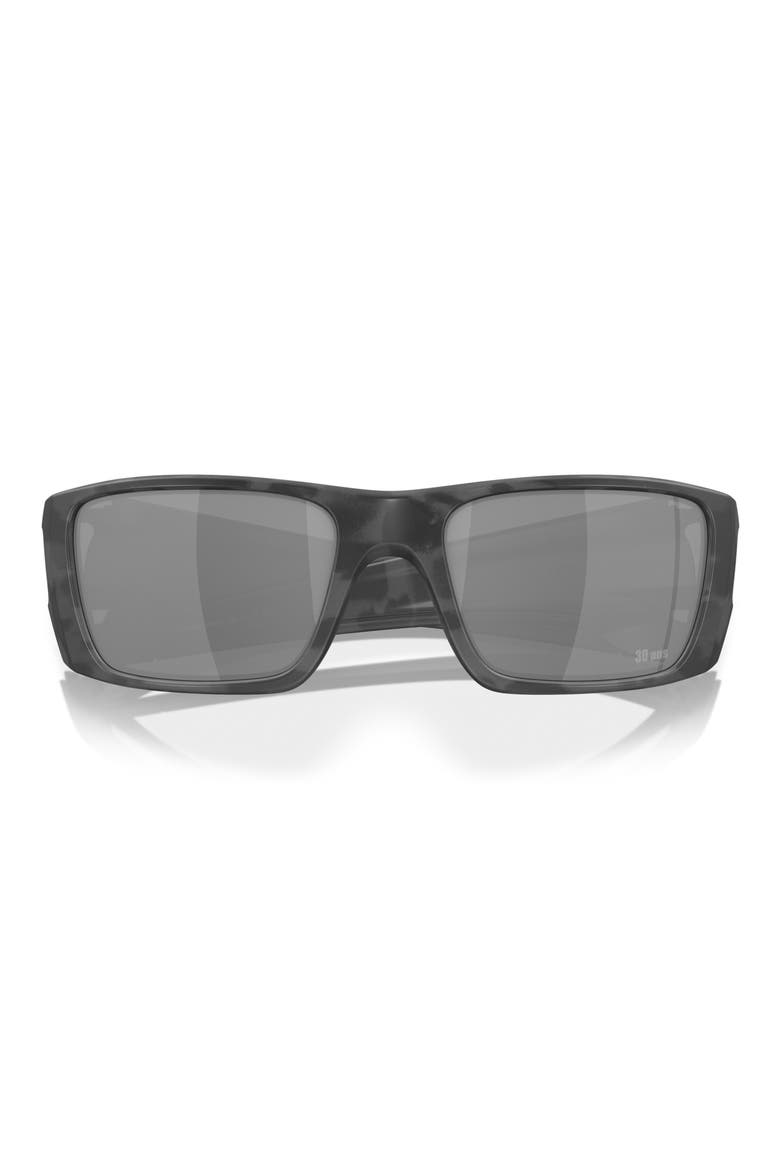 60mm Prizm™ Polarized Rectangular Sunglasses, Alternate, color, BLACK
