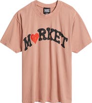 MARKET Heart Arc Cotton Graphic T-Shirt