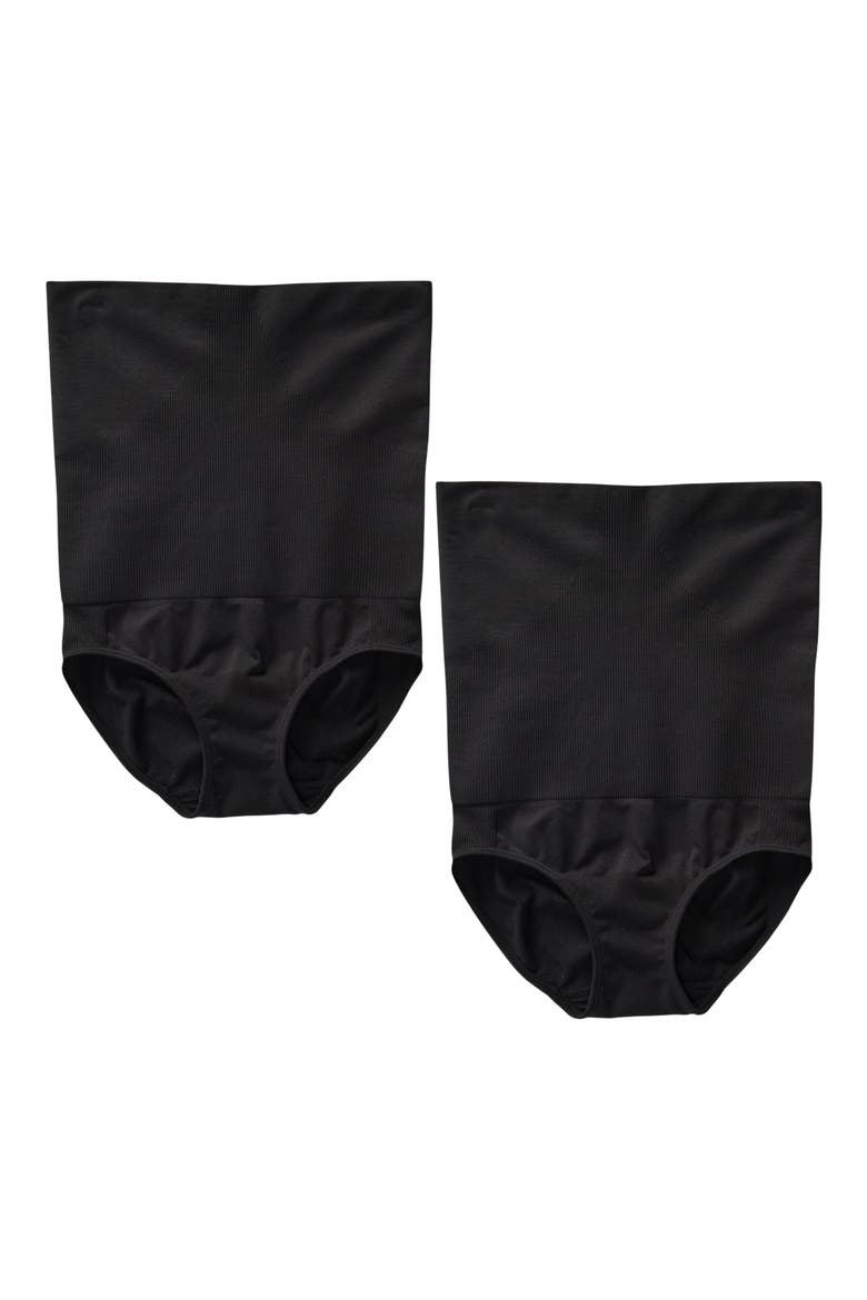Maternity Postpartum Belly Support Underwear Bundle, Main, color, BLACK/ BLACK