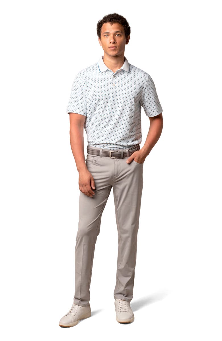 ASHWORTH GOLF All In Polo, Alternate, color, White/Poseidon/Atlantis