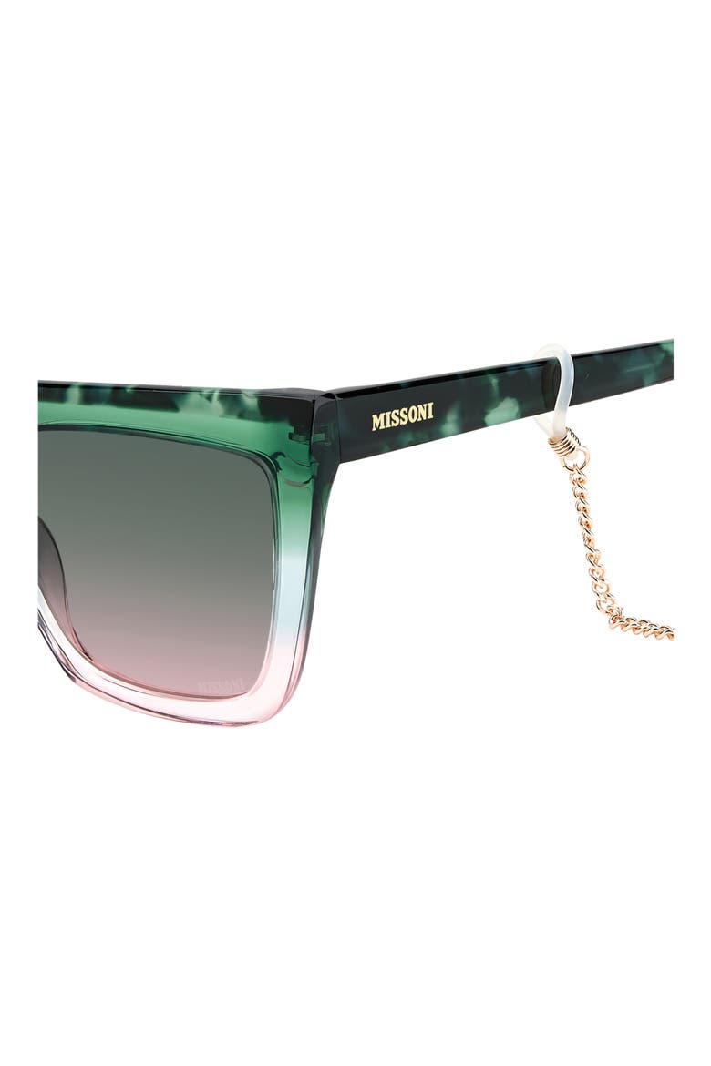 59mm Gradient Square Sunglasses, Alternate, color, GREEN PINK/ GREEN PINK