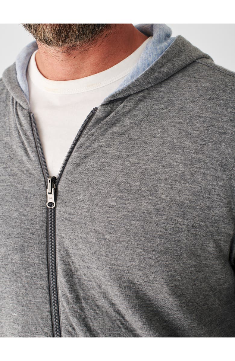 Faherty Cloud Reversible Pima Cotton & Modal Zip Hoodie, Alternate, color,