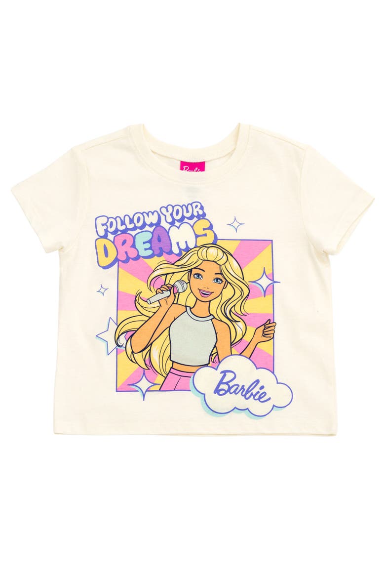 T-Shirt & Mesh Shorts Set, Alternate, color, White / Pink