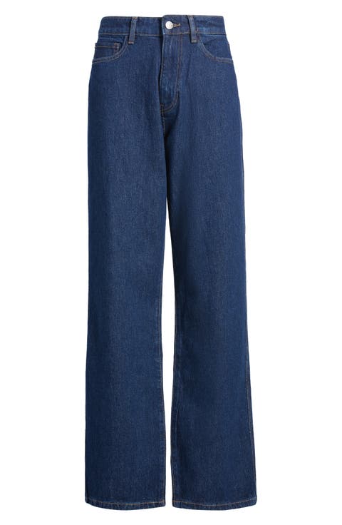 SAT '90s High Waist Straight Leg Jeans