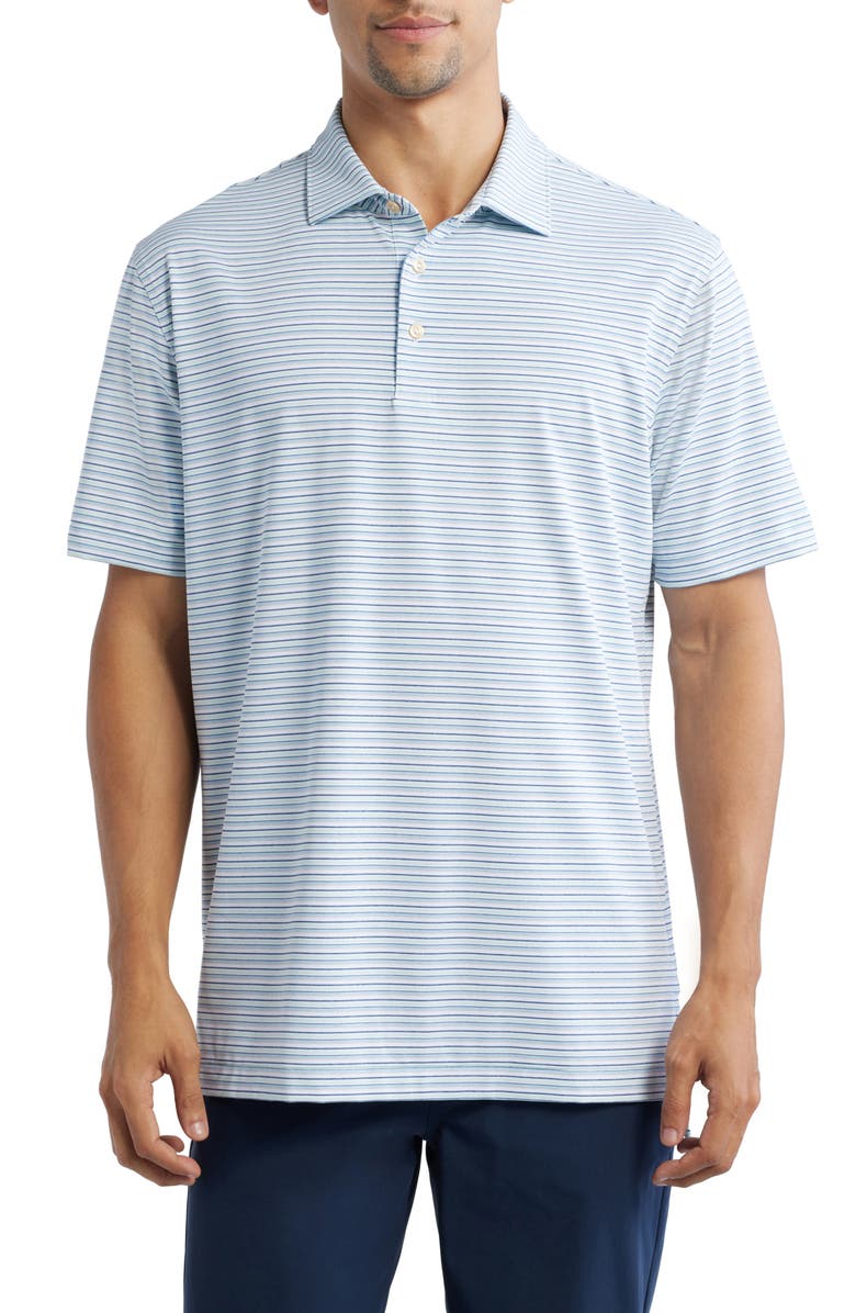 Peter Millar Fairmont Stripe Performance Jersey Polo, Main, color,