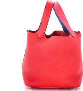 Pre-Owned Hermes Picotin Lock Bag Tricolor Clemence PM