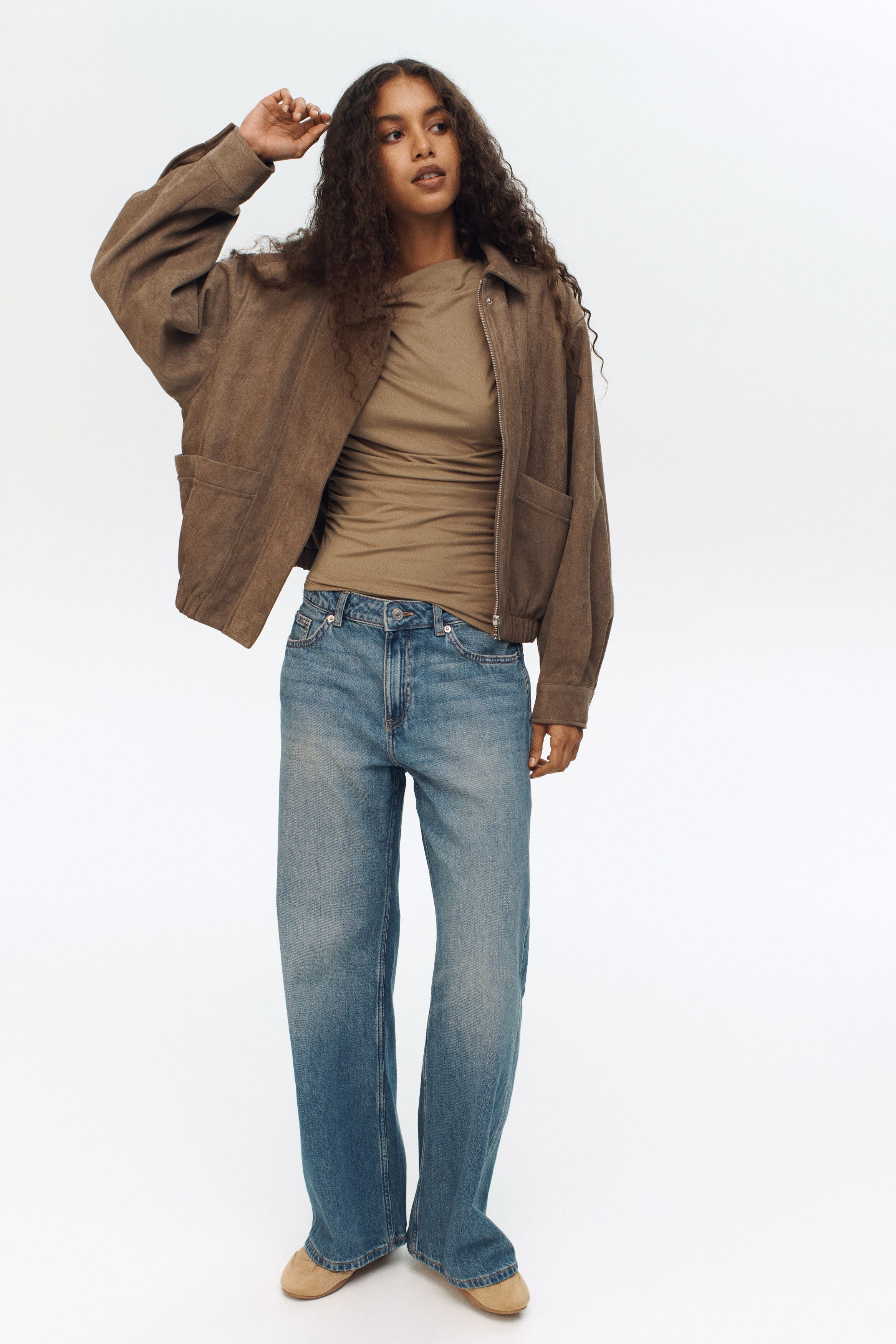 Baggy regular waist jeans - image 3