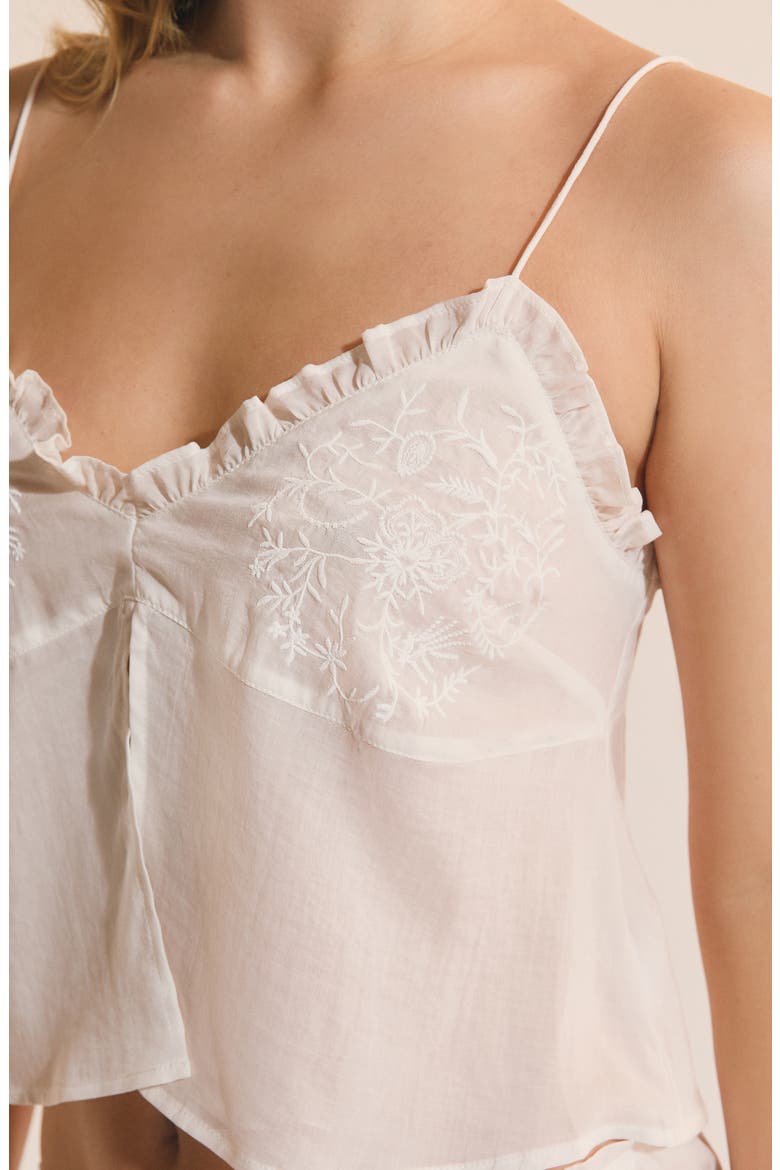 Nolwenn Pajama Top, Alternate, color, ECRU