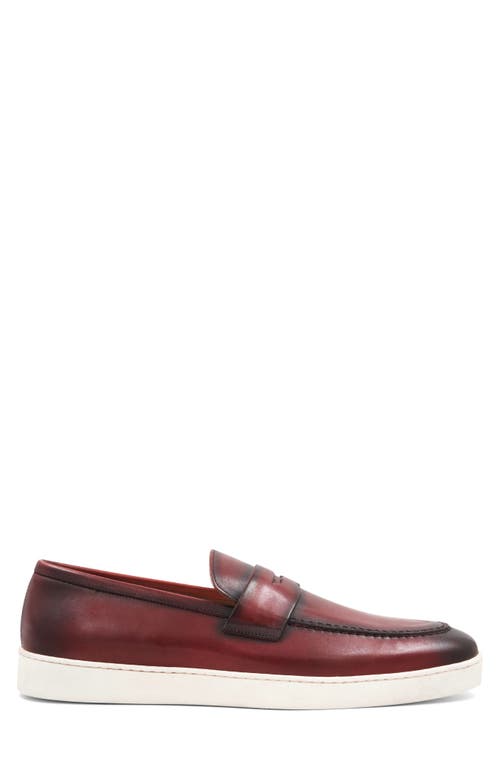 Bruno Magli Prato Penny Loafer In Bordeaux