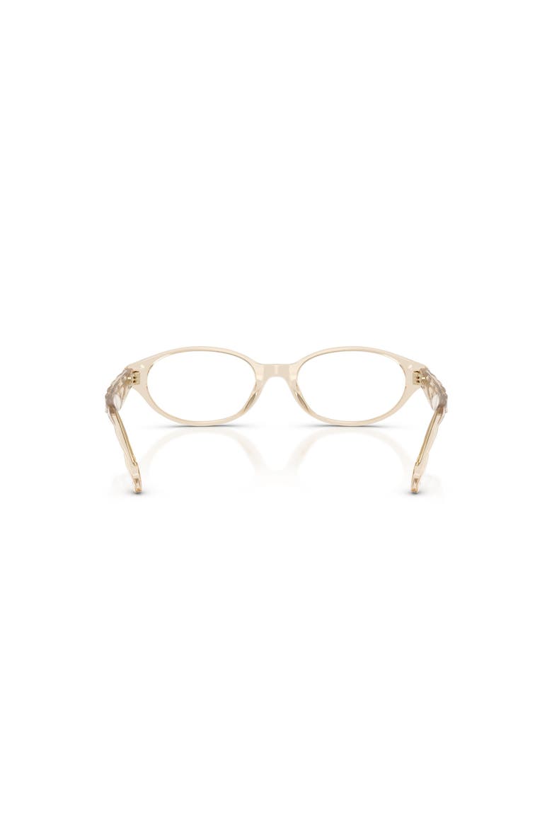 52mm Oval optical glasses, Alternate, color, Beige