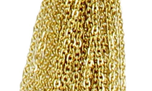 Olivia Welles Perfecting The Faux Pearl Tassel Necklace In Gold-cream