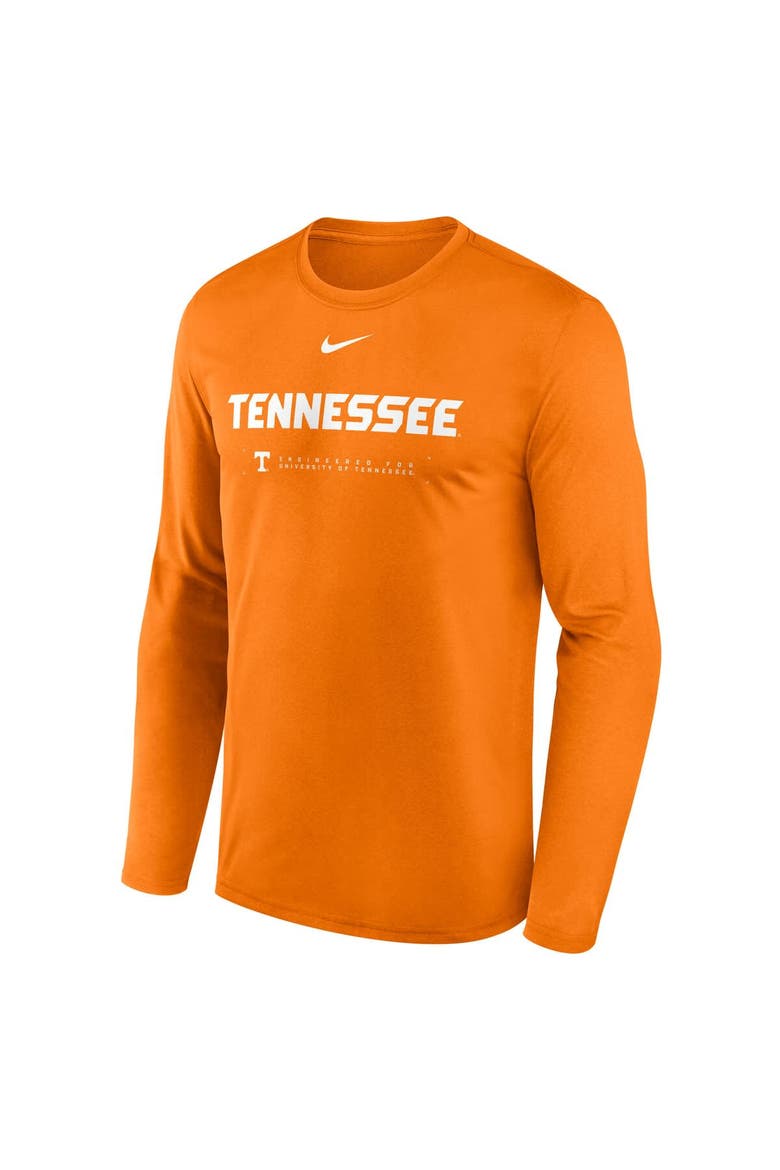 Men's Nike Tennessee Orange Tennessee Volunteers 2025 Courtside Basketball Shootaround Legend Dri-FIT Long Sleeve T-Shirt, Alternate, color, Tennessee Orange