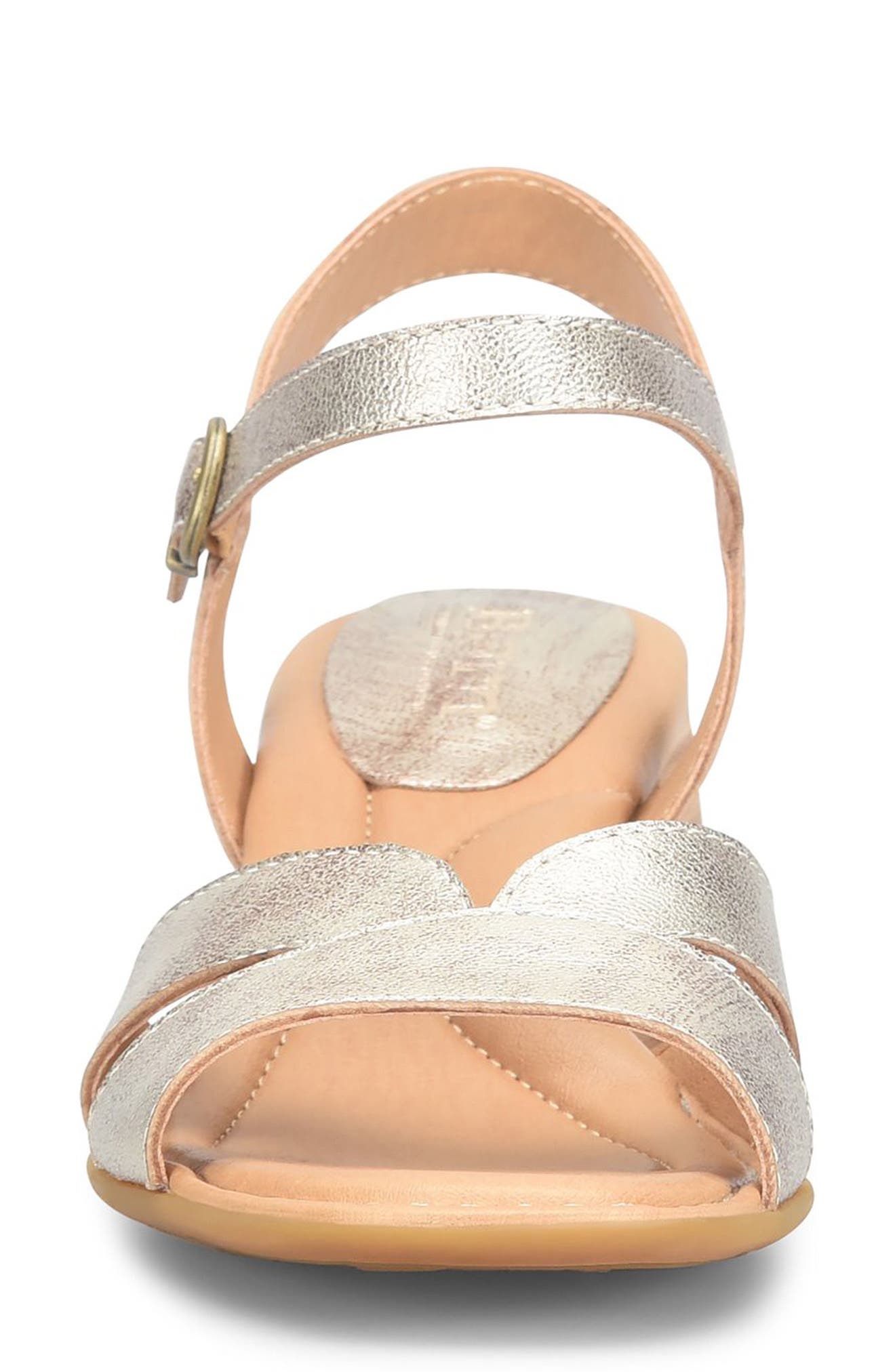 Børn Sadie Ankle Strap Sandal, Alternate, color, Gold Metallic Leather