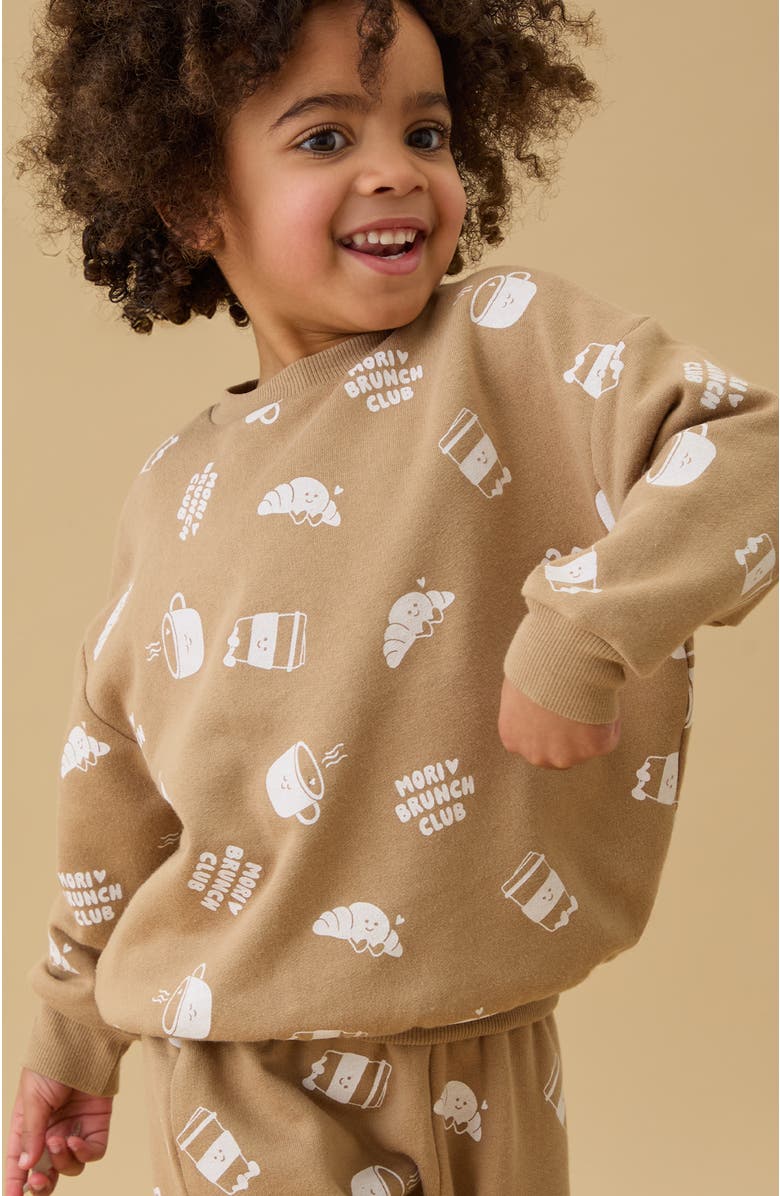 MORI Oversized Sweatshirt, Alternate, color, Sesame & Gardenia