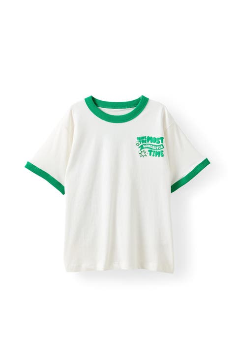 Kid's Poppy Oversize Graphic Print Tee