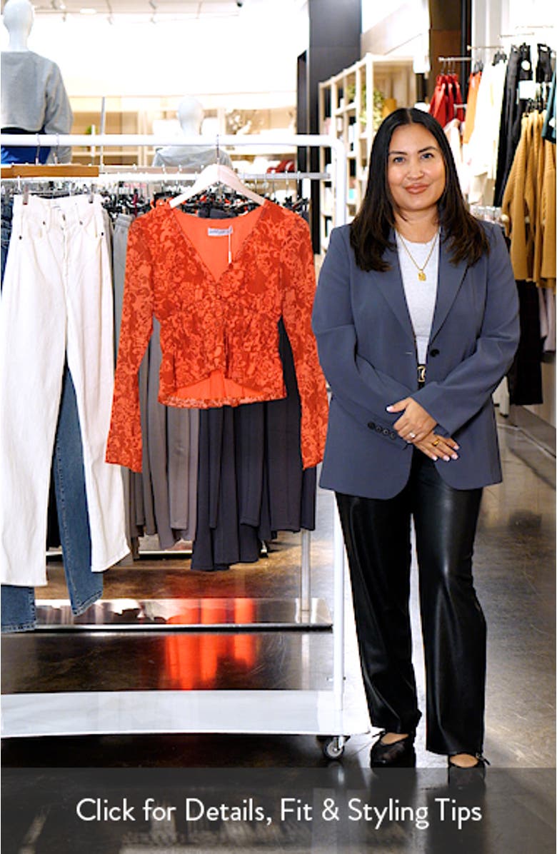 Monica Floral Long Sleeve Top, sales video thumbnail