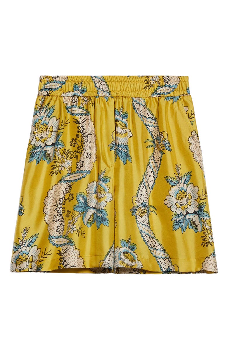 Weekend Max Mara Tracia Floral Silk Shorts, Alternate, color, 