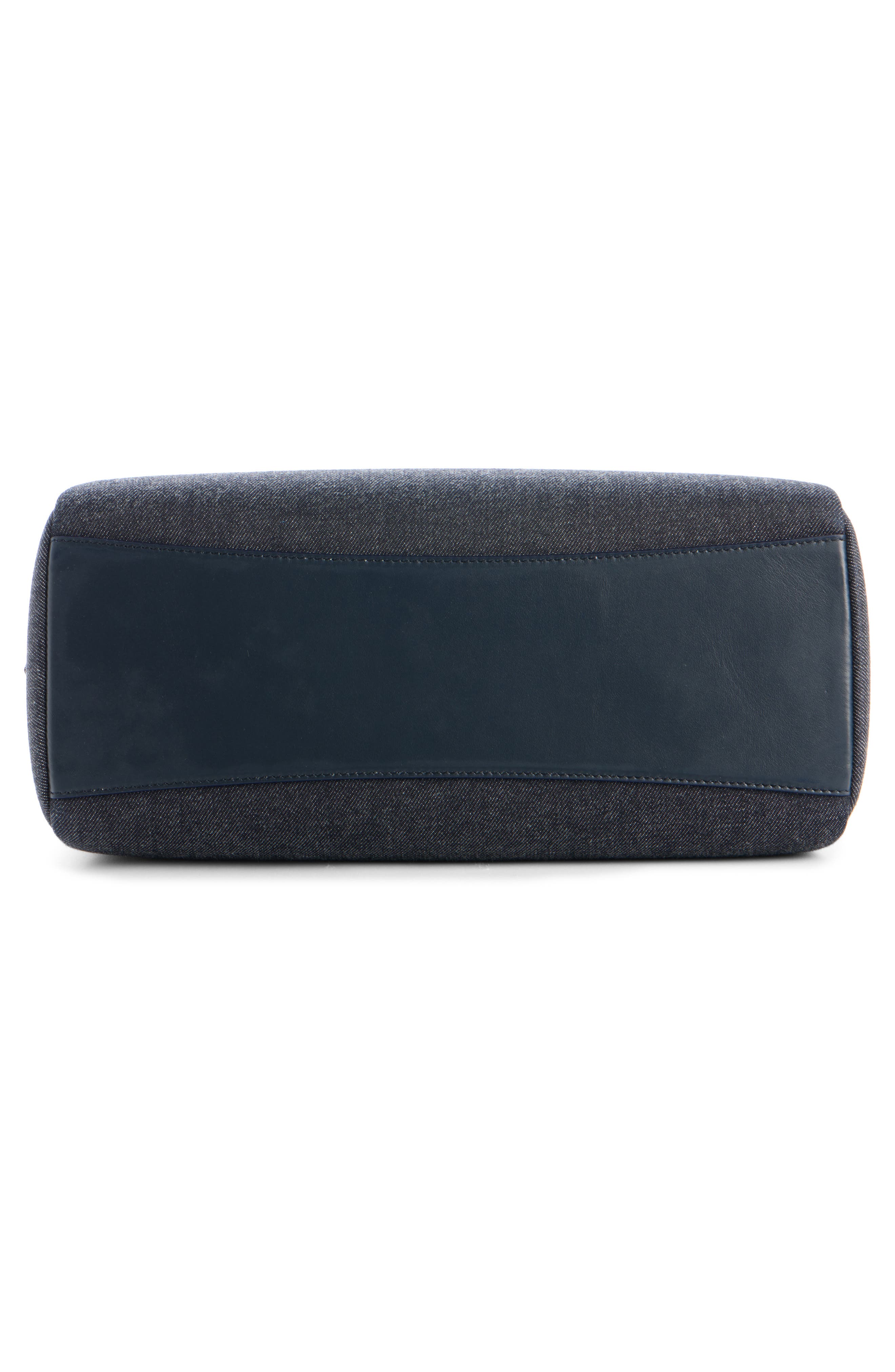 Givenchy Medium Antigona Denim East/West Satchel, Alternate, color, 415-Indigo Blue