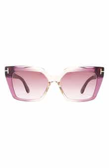 TOM FORD 53mm Cat Eye Sunglasses