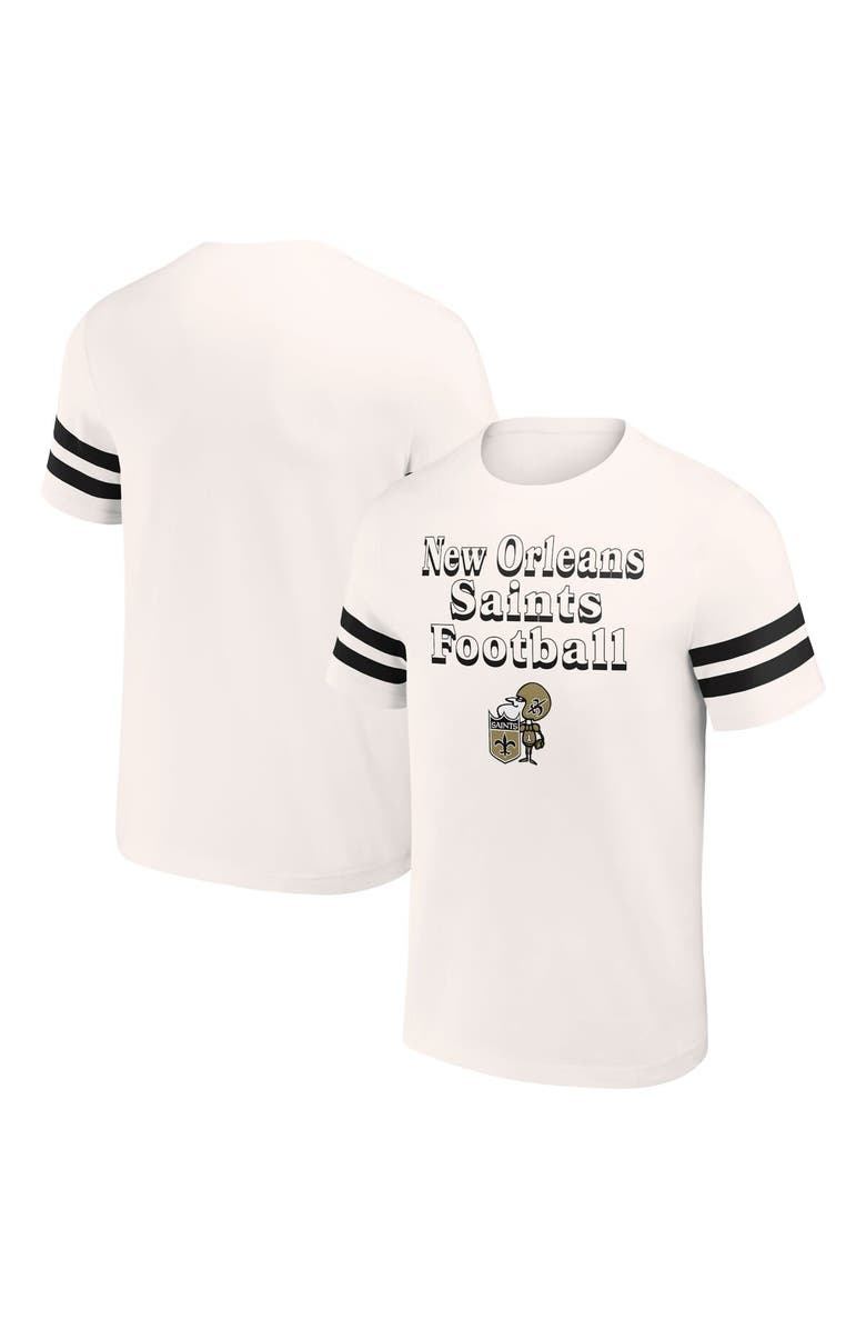 NFL X DARIUS RUCKER Men's NFL x Darius Rucker Collection by Fanatics Cream New Orleans Saints Vintage T-Shirt, Main, color, 