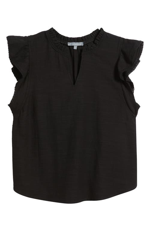 Wit & Wisdom Flutter Sleeve Jersey Top