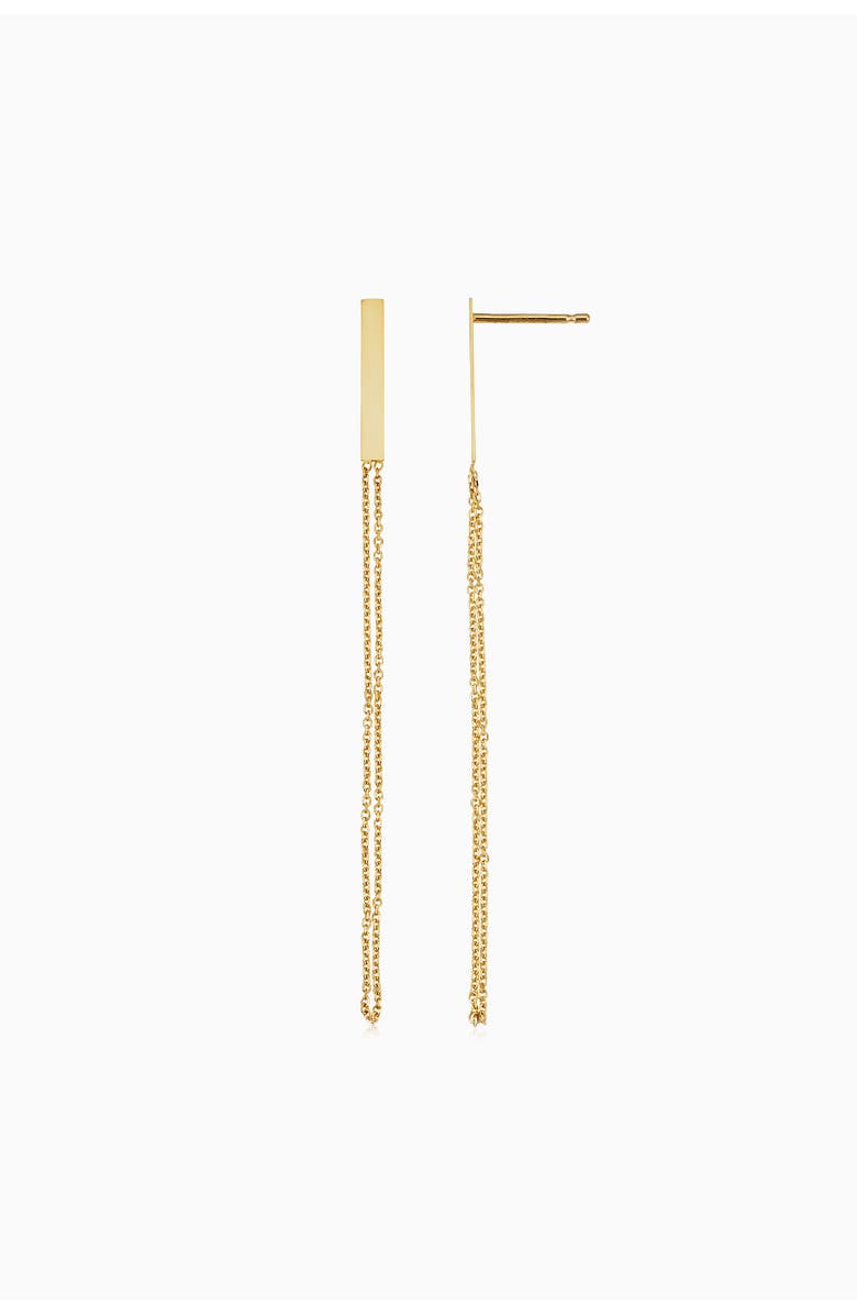 Oradina 14K Yellow Gold Donatello Drop Earrings, Main, color, Yellow Gold