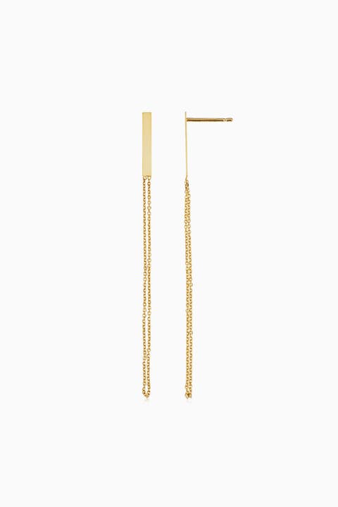 14K Yellow Gold Donatello Drop Earrings