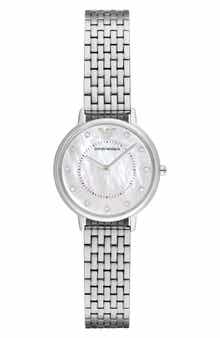 Emporio Armani Slim Two-Hand Bracelet Watch, 28mm