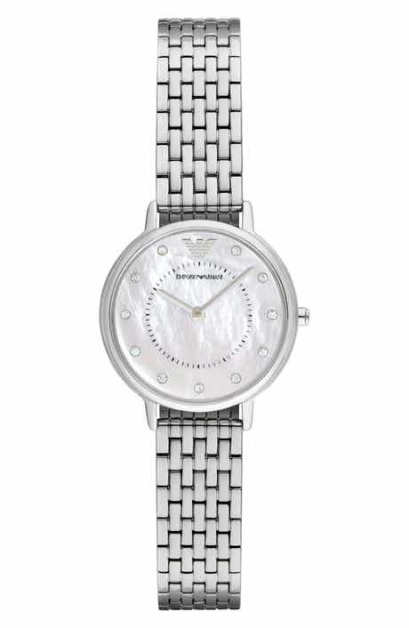 Emporio Armani Slim Two-Hand Bracelet Watch, 28mm