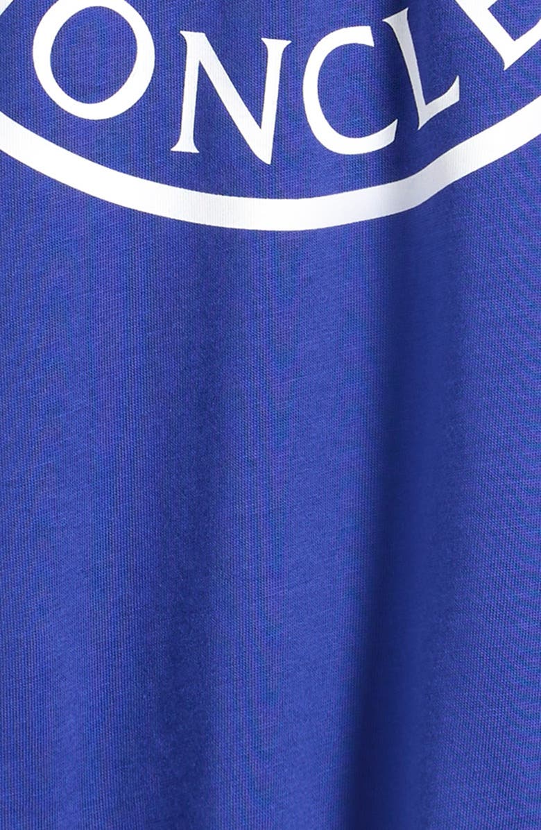 Moncler Kids
 Logo Cotton Graphic T-Shirt, Alternate, color, Blue