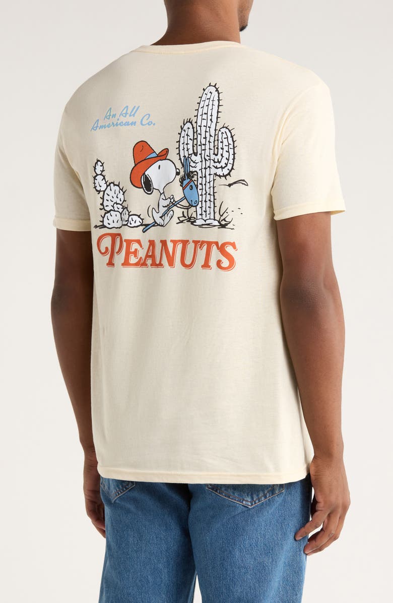 The Forecast Agency Peanuts Wild & Free Graphic T-Shirt, Alternate, color, Cream