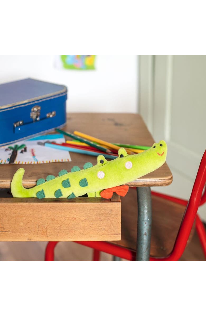 Moulin Roty Crocodile Soft Rattle The Toupitis, Alternate, color, Green