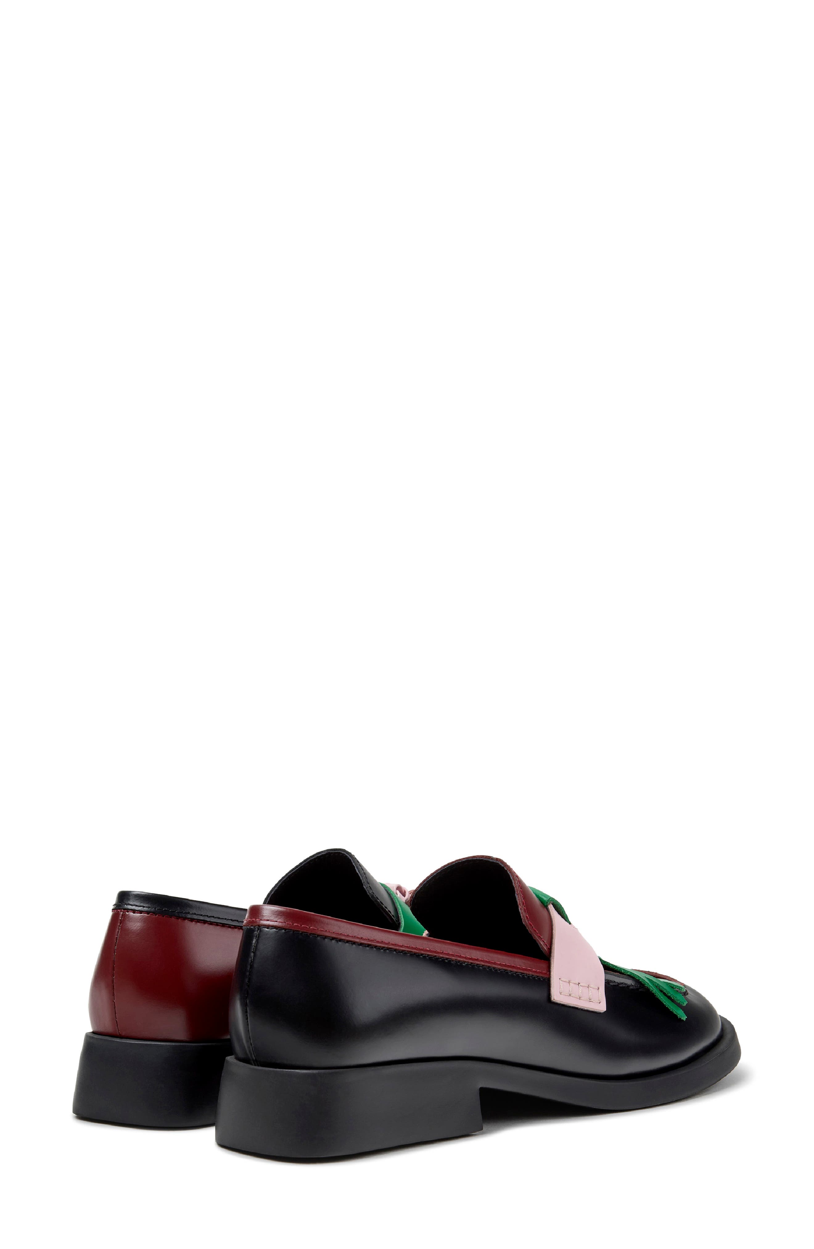 Donna Twins Mismatch Loafer, Alternate, color, BURGUNDY