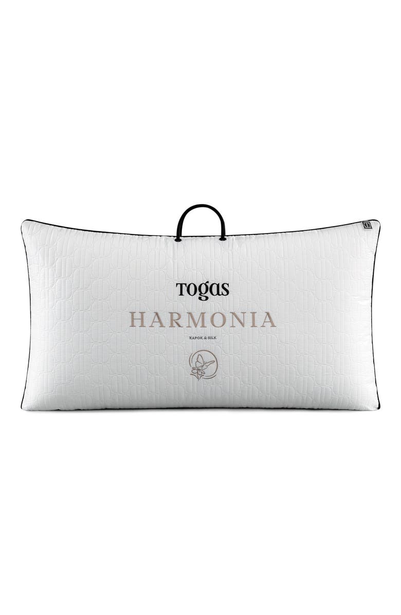 Togas Harmonia kapok silk pillow, Alternate, color, White