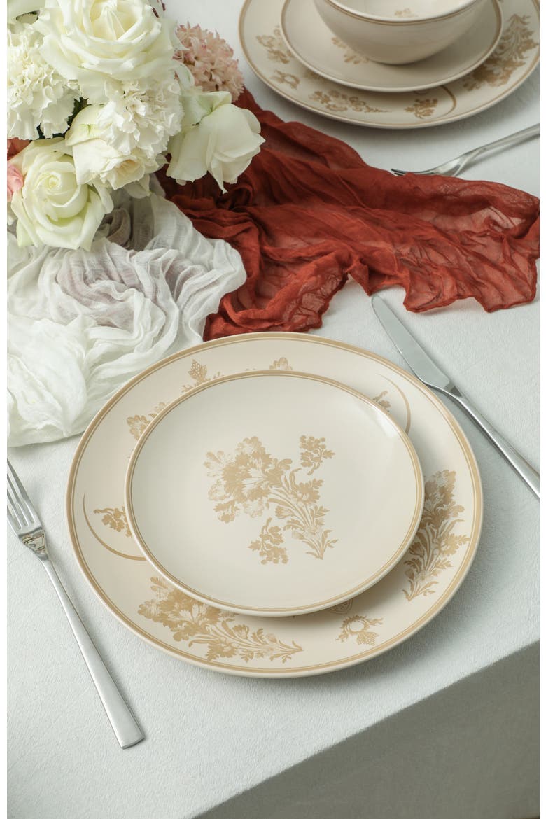 Opal Stoneware 12-Piece Dinnerware Set, Alternate, color, Beige