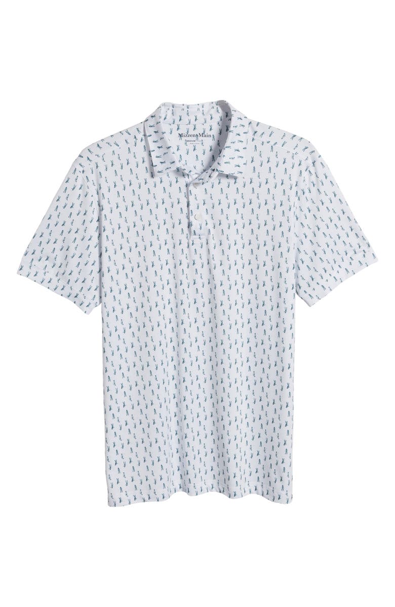 Mizzen+Main Versa Trim Fit Print Performance Polo, Alternate, color, 