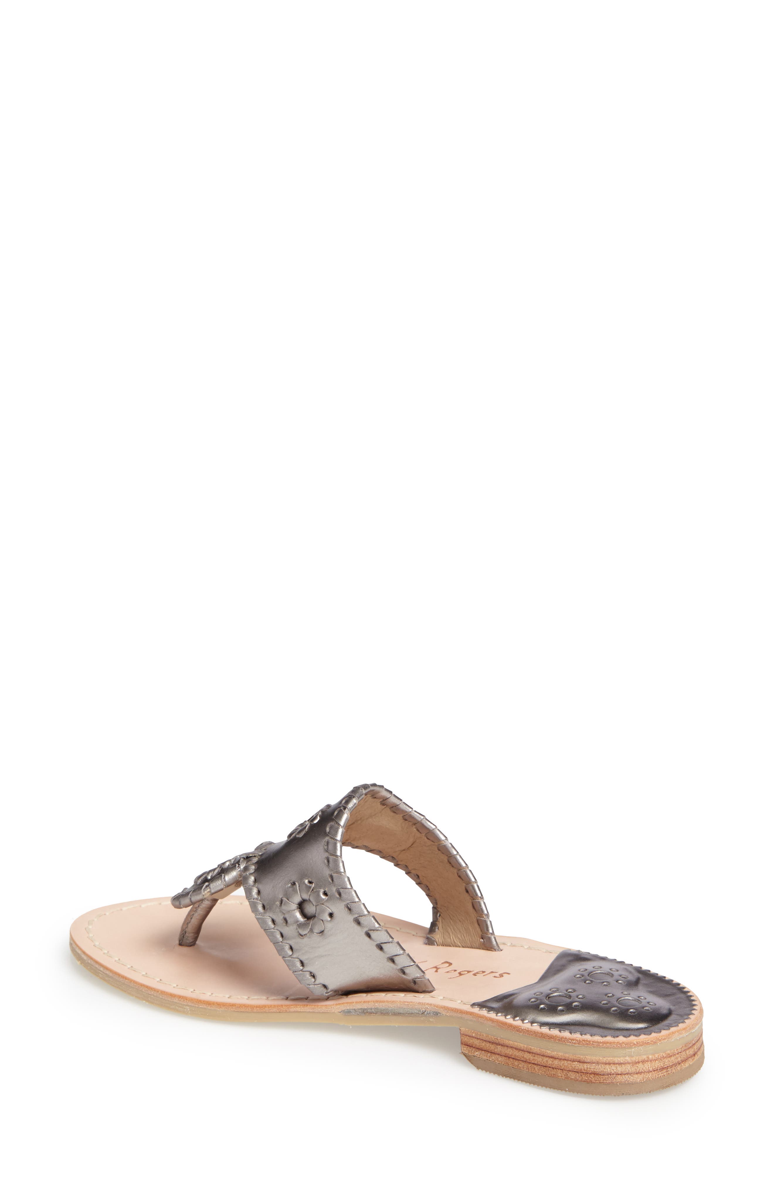 Hamptons Metallic Flip Flop, Alternate, color, PEWTER