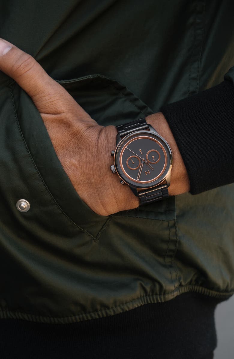 MVMT Powerlane Chronograph Bracelet Watch, 43mm, Alternate, color,