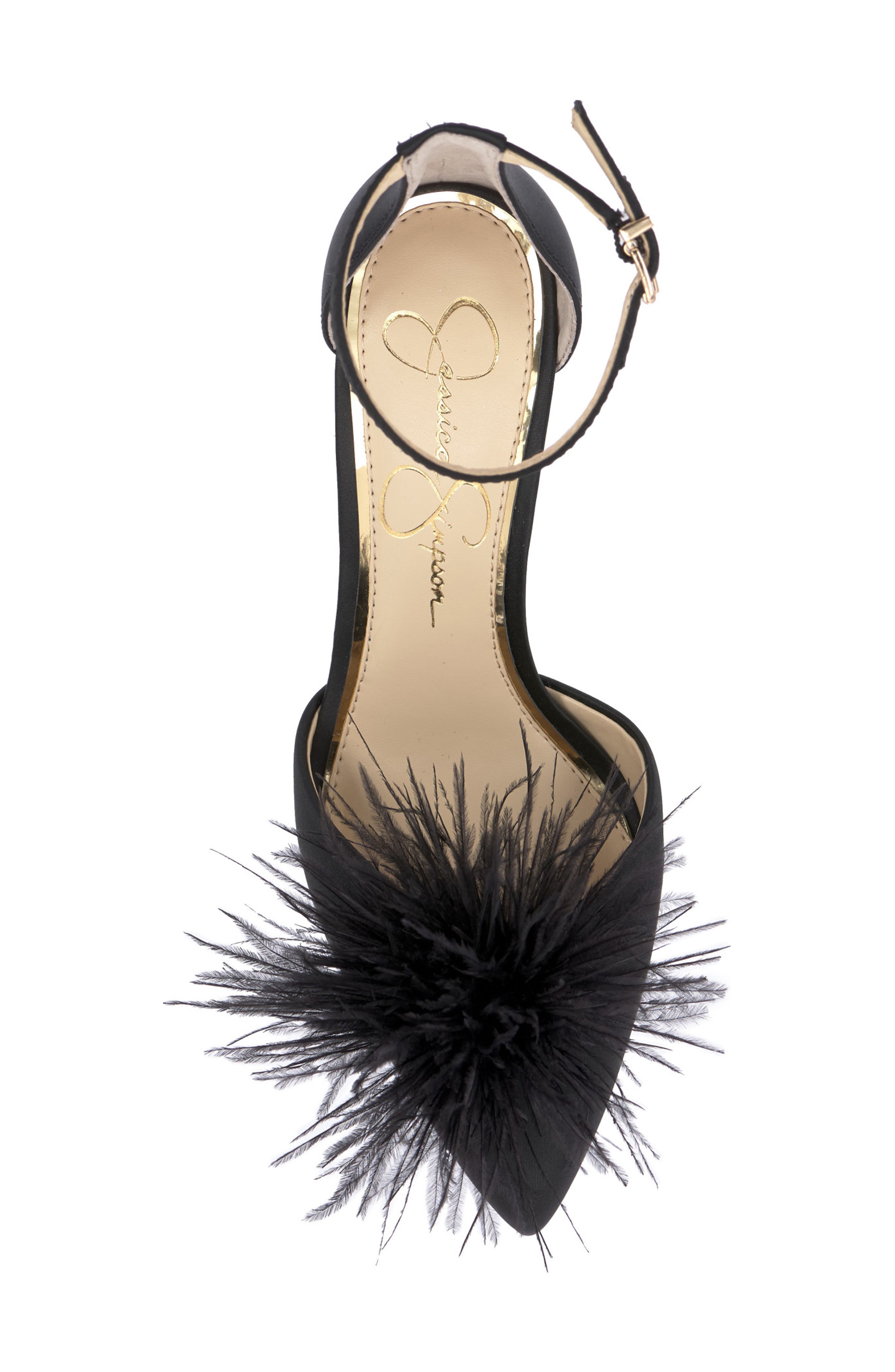 Jessica Simpson Wolistie Pompom Stiletto Sandal, Alternate, color, 