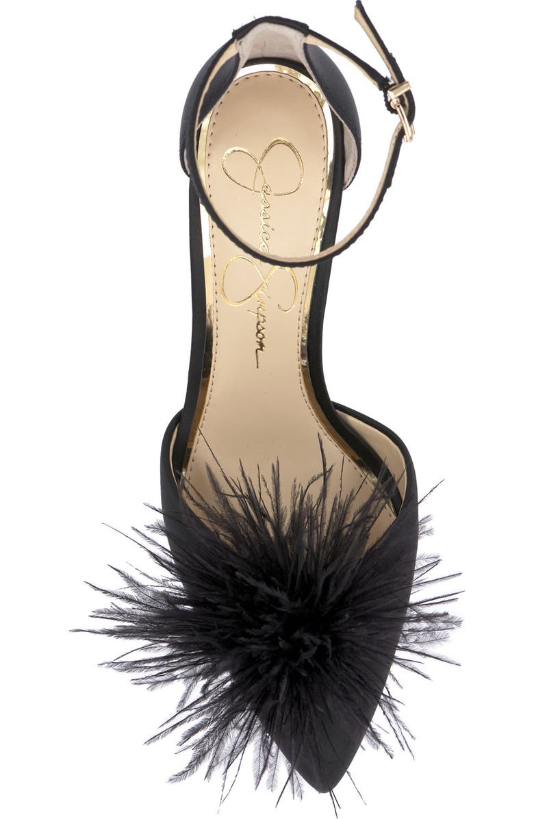 Jessica Simpson Wolistie Pompom Stiletto Sandal, Alternate, color,