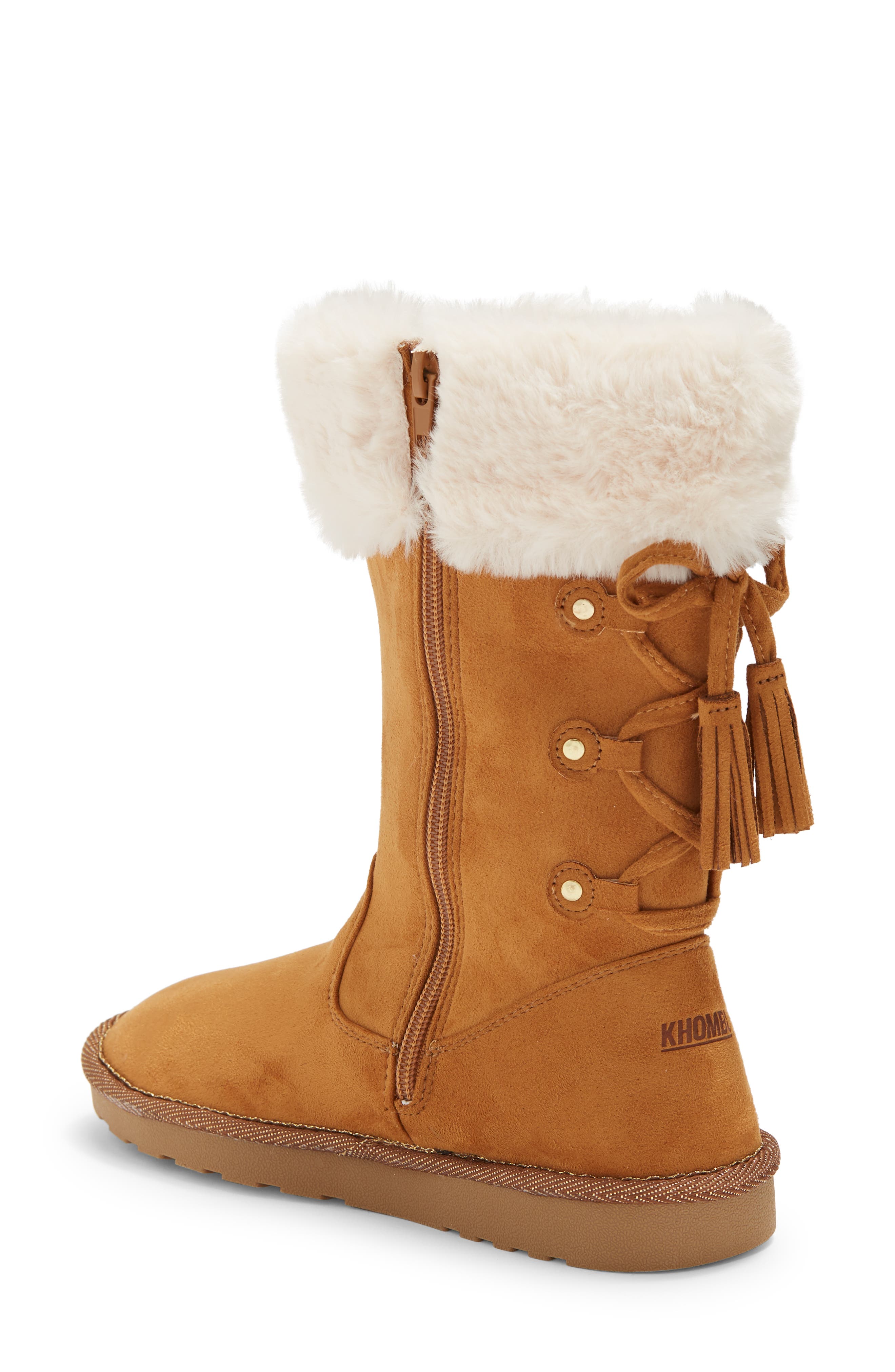 Khombu Faux Fur Trimmed Waterproof Boot (Women) | Nordstromrack