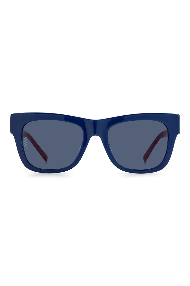 52mm Gradient Square Sunglasses, Main, color, CHERRY BLUE