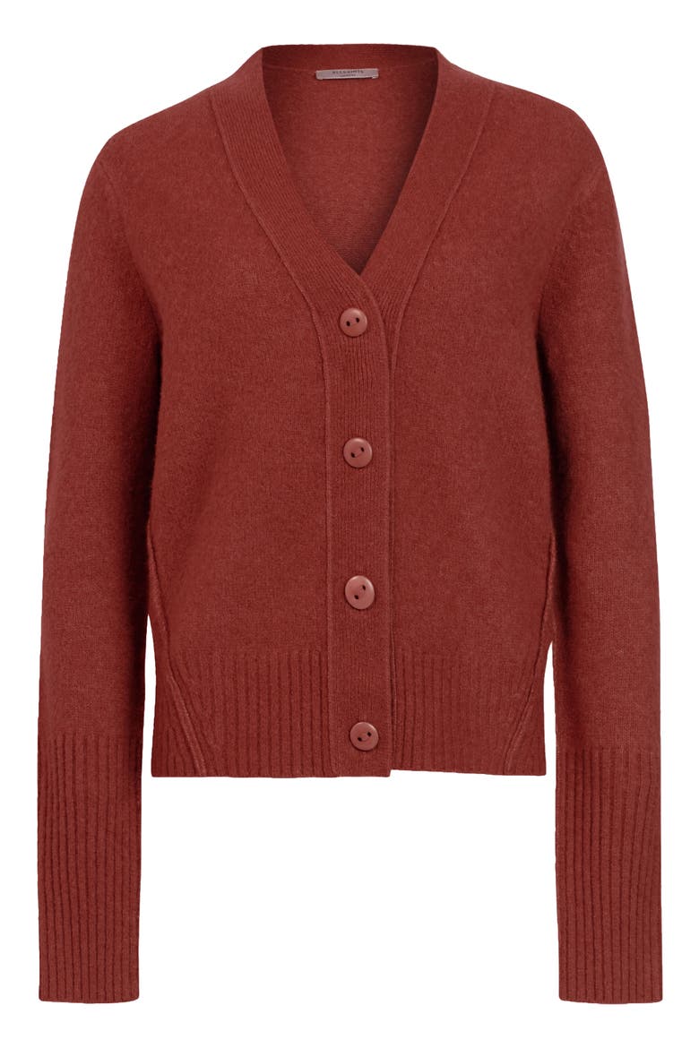 Rufa Wool Blend Cardigan, Alternate, color, CINNAMON MARL