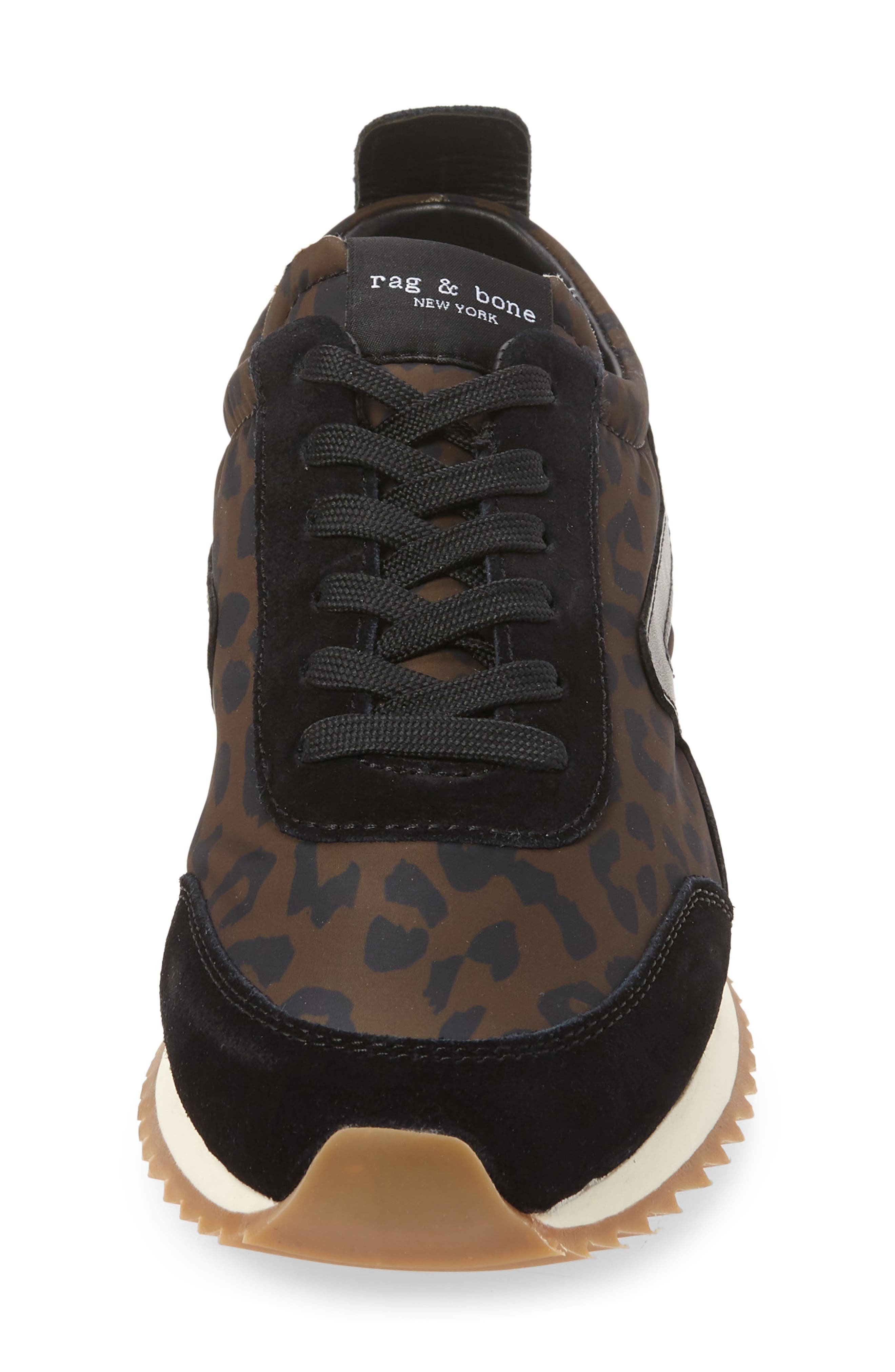 Retro Runner Sneaker, Alternate, color, BLACK/PRINT