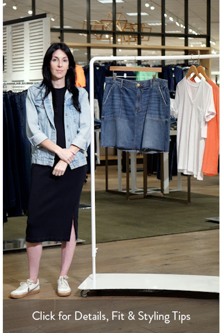Bristol Raw Hem Denim Skirt video