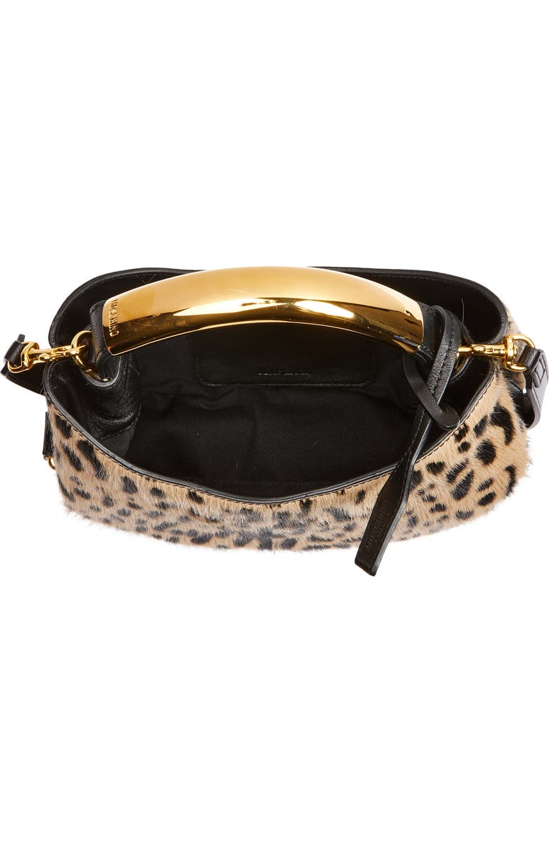 Moschino Handle Me Genuine Calf Hair Top Handle Bag, Alternate, color,