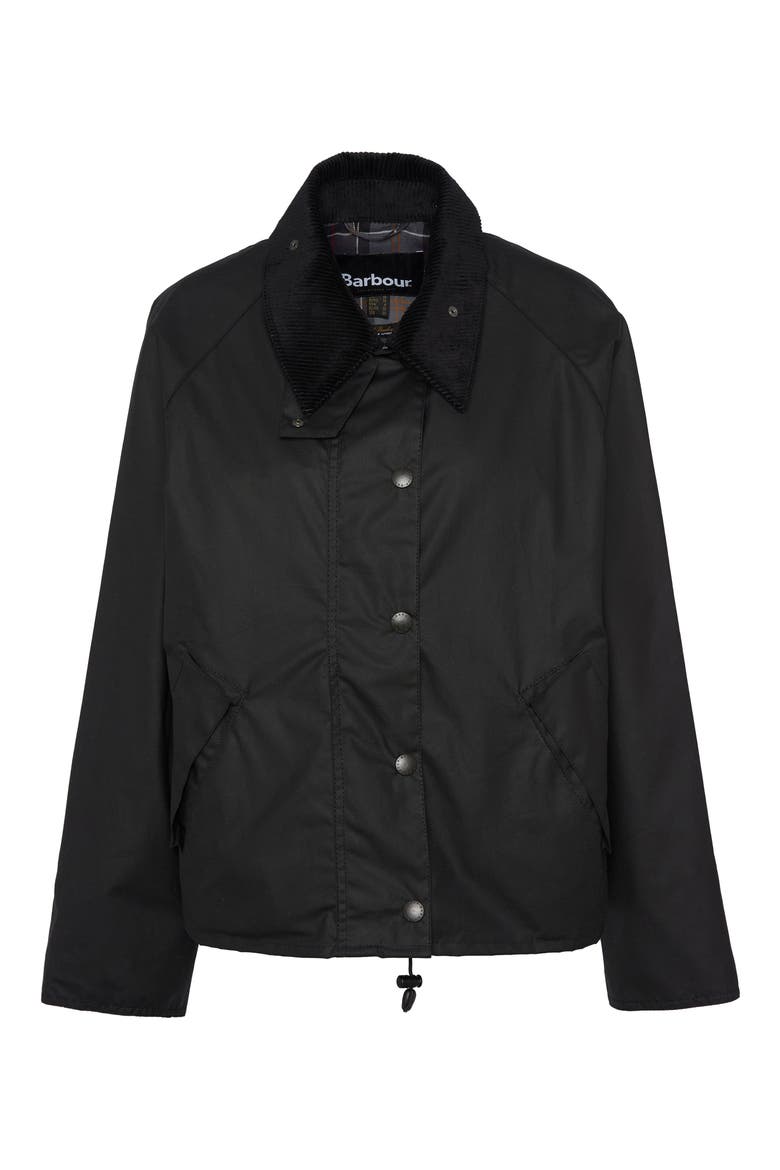 Transport Waxed Cotton Jacket, Alternate, color, BLACK/MODERN