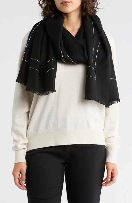 Ted Baker London Contrast Stitch Border Scarf