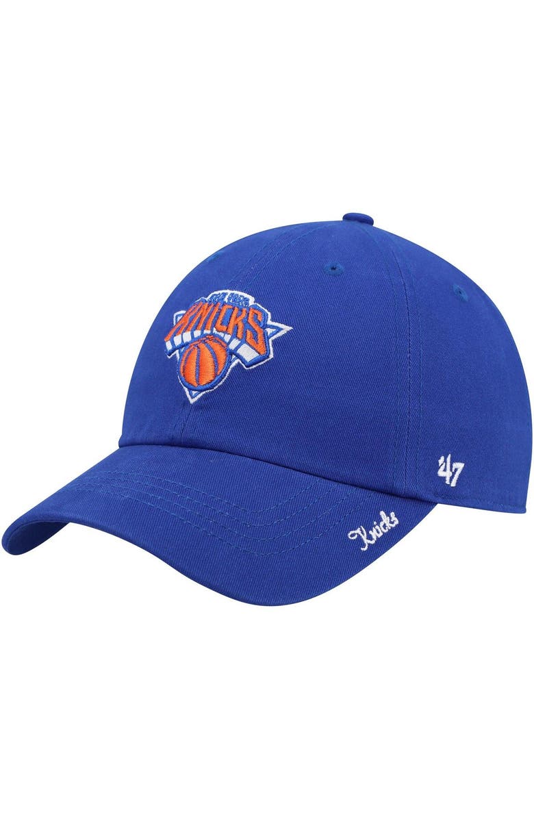 '47 Women's '47 Blue New York Knicks Miata Clean Up Logo Adjustable Hat, Main, color, 